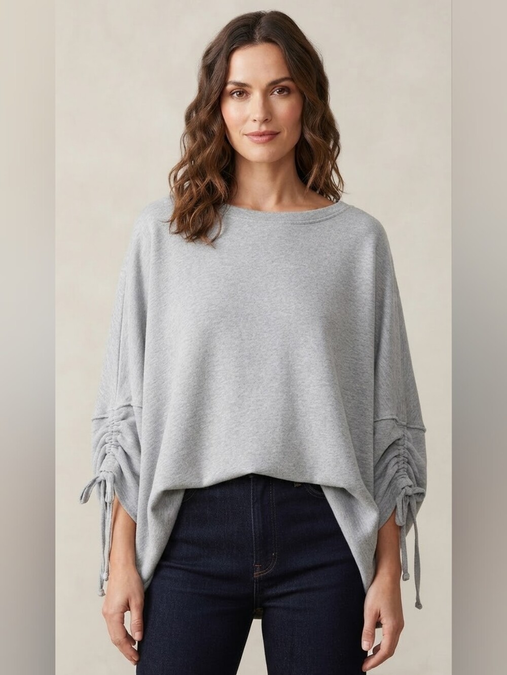 Free People Beach Sweatshirt Poncho